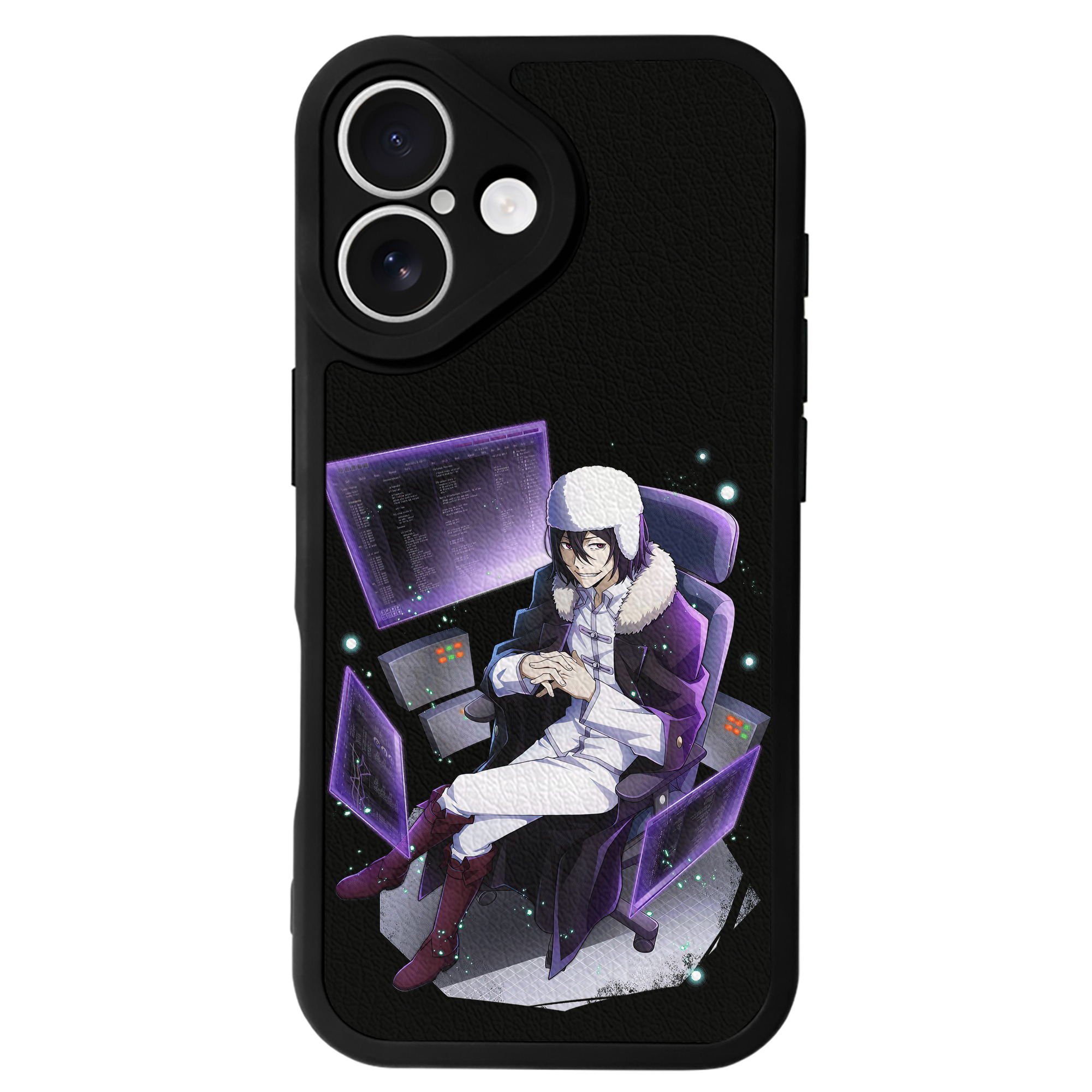 （画像用） 文豪ストレイドッグス Bungo Stray Dogs 【iPhone 16シリーズ対応】シリコンスマホケース（レザー調） 材質：シリコン